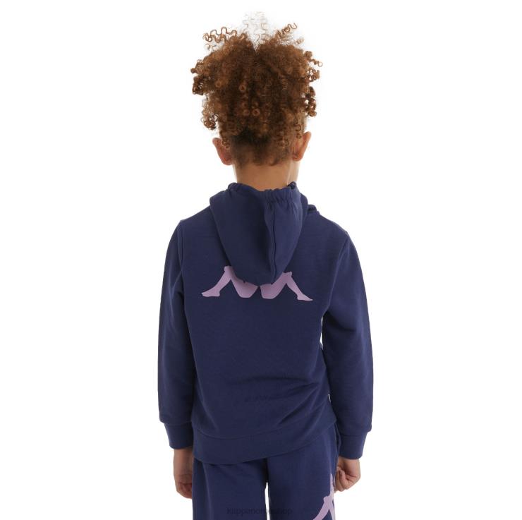 Kappa barn autentisk haris hettegenser for barn marinen VBD6F524