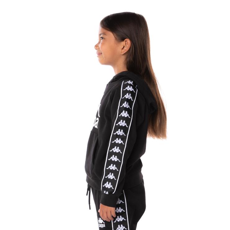 Kappa barn barn 222 banda hurtado 2 hettegenser svart VBD6F516