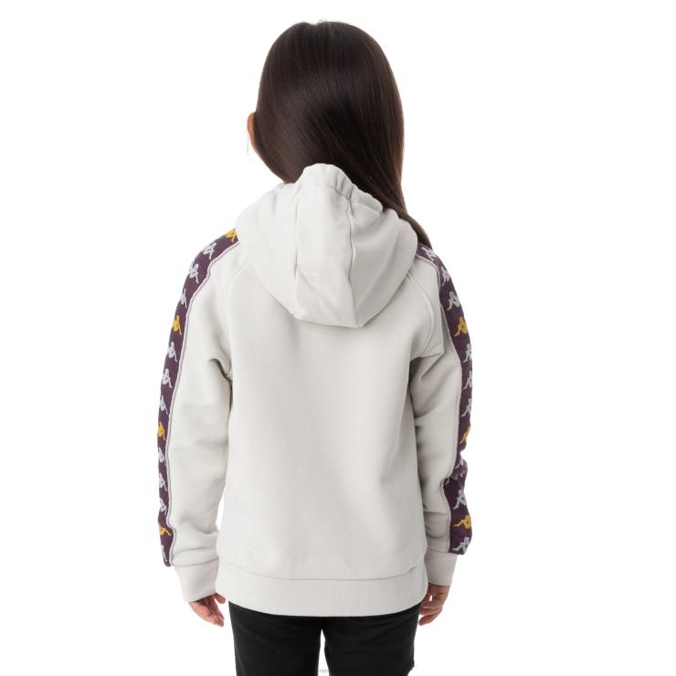 Kappa barn barn 222 banda hurtado 3 hettegenser grå sølv VBD6F555