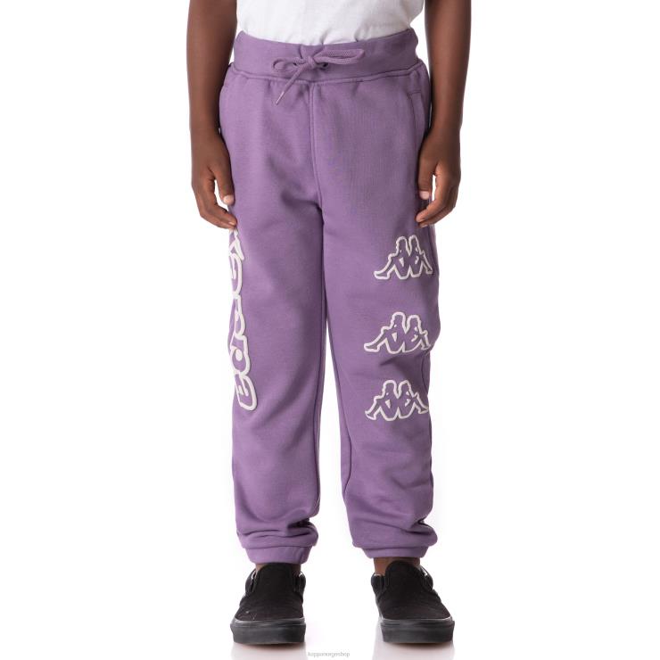 Kappa barn arsyx joggebukser med logo for barn lilla VBD6F567