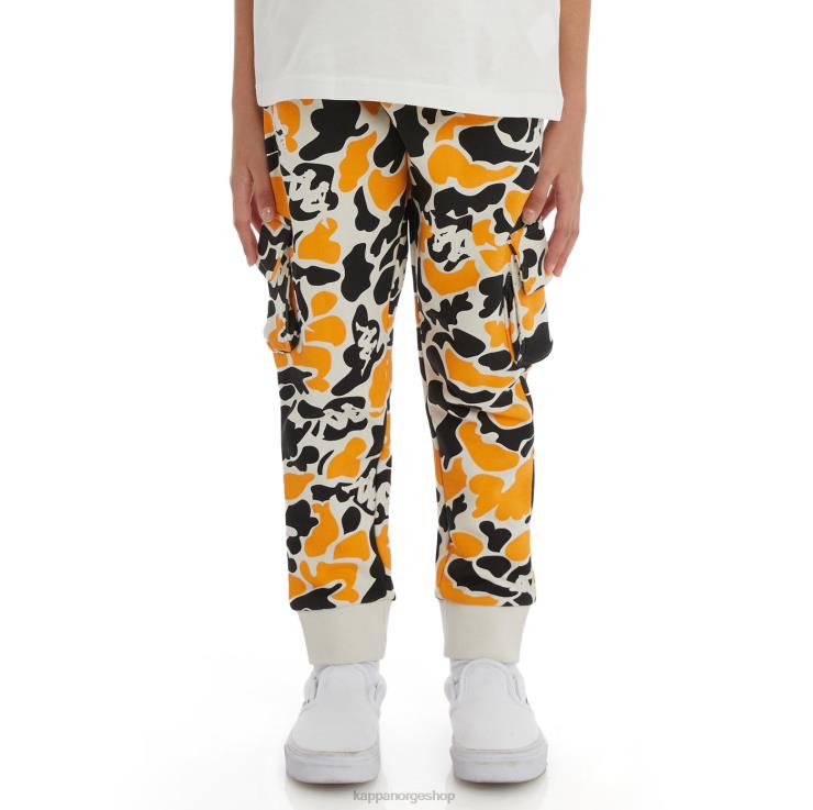 Kappa barn autentiske pakot joggebukser for barn svart røyk lys oransje VBD6F580