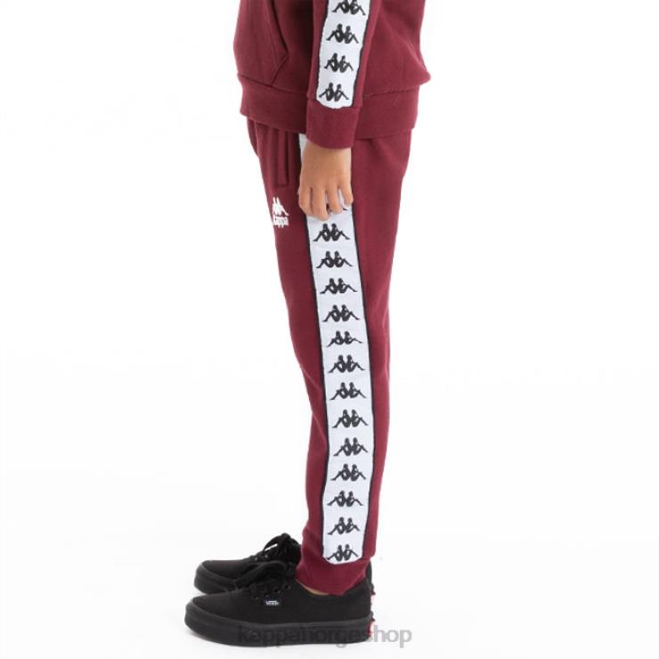 Kappa barn barn 222 banda alanz 2 joggebukser oransje flamme hvit VBD6F613