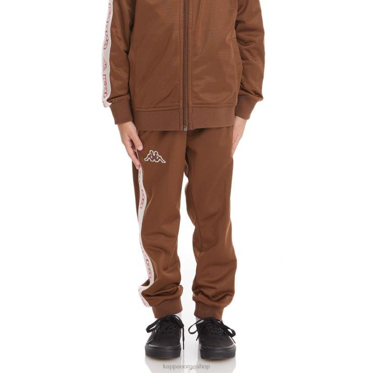 Kappa barn barnelogotape alic 2 joggebukse brun VBD6F477