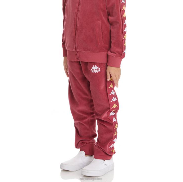 Kappa barn kids 222 banda lorence joggebukse burgunder VBD6F490