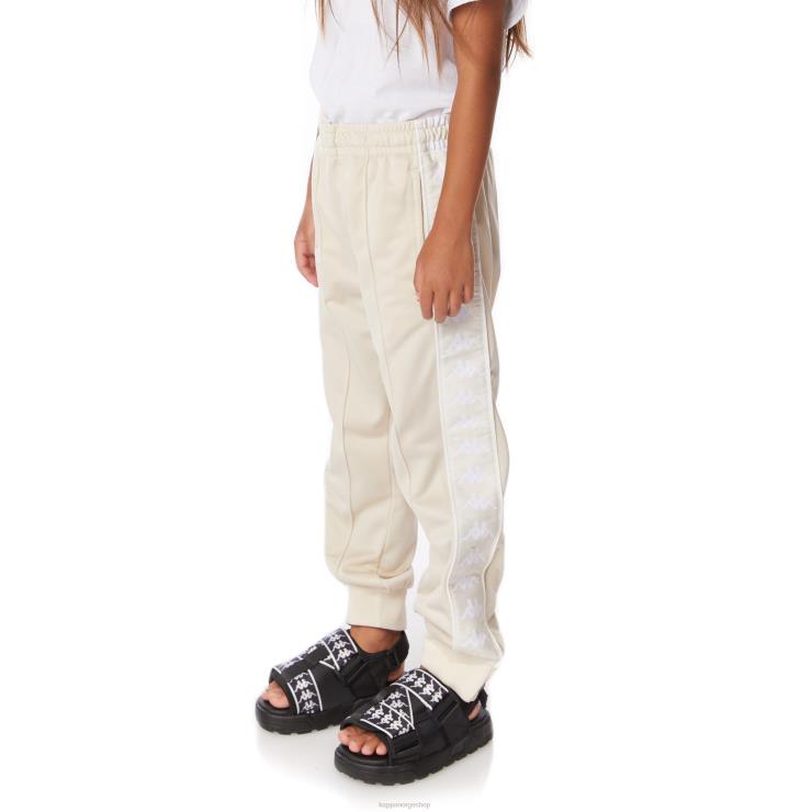 Kappa barn kids 222 banda rastoriazz joggebukse beige hvit VBD6F459