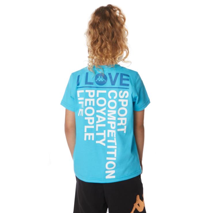 Kappa barn autentisk bytom t-skjorte for barn turkis VBD6F647