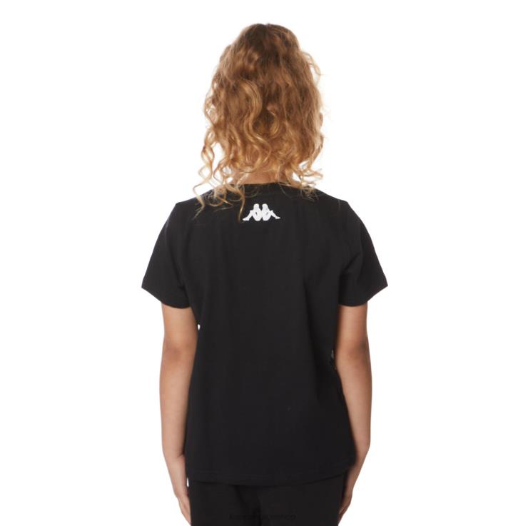 Kappa barn autentisk elve-t-skjorte for barn svart jetfly VBD6F646