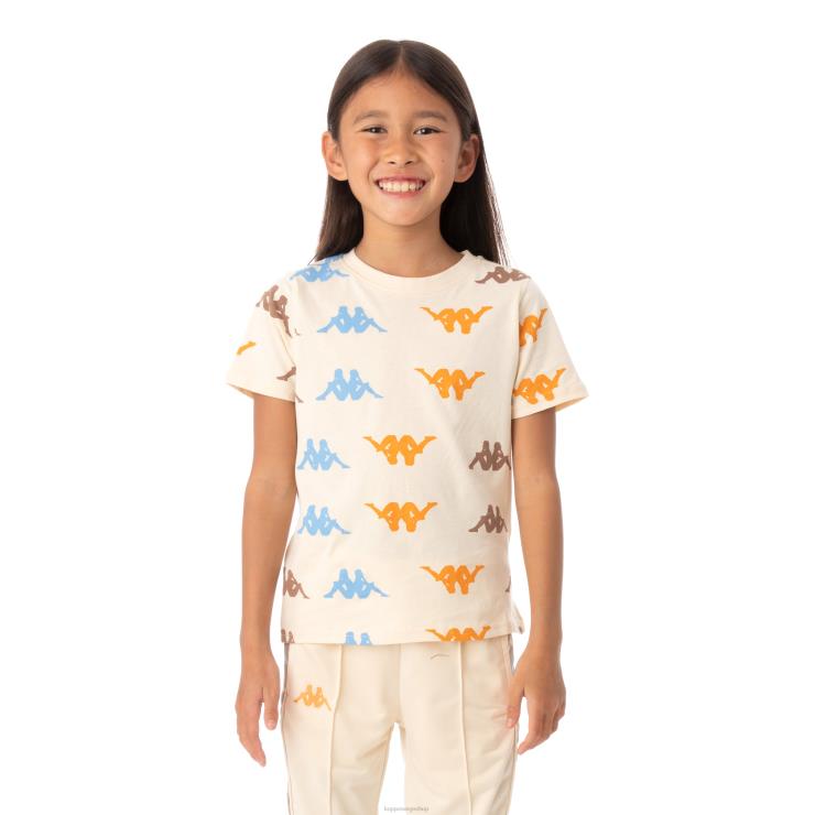 Kappa barn autentisk stavoren t-skjorte for barn beige VBD6F639