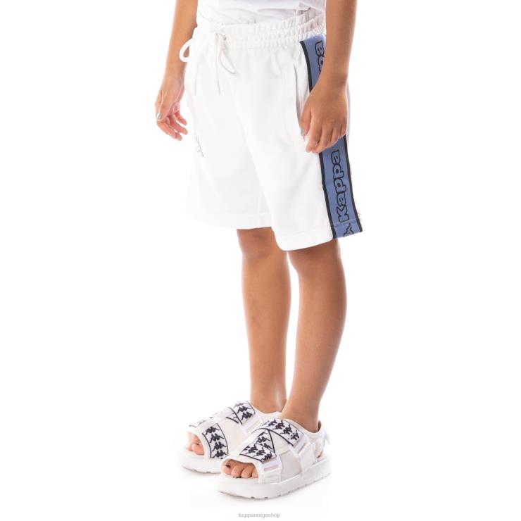 Kappa barn kids logo tape aedi 2 shorts hvit blå VBD6F619