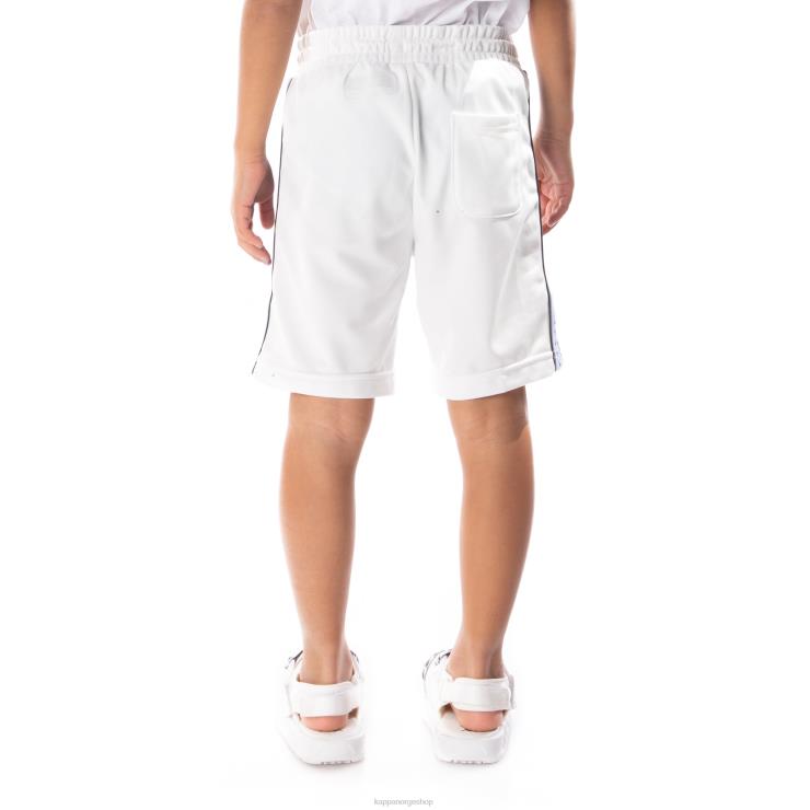 Kappa barn kids logo tape aedi 2 shorts hvit blå VBD6F619