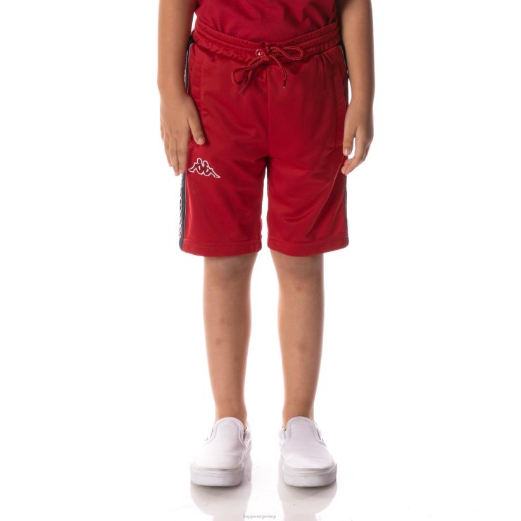 Kappa barn logo tape daedi shorts rød VBD6F630