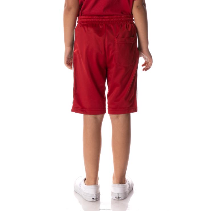 Kappa barn logo tape dasved shorts rød VBD6F629