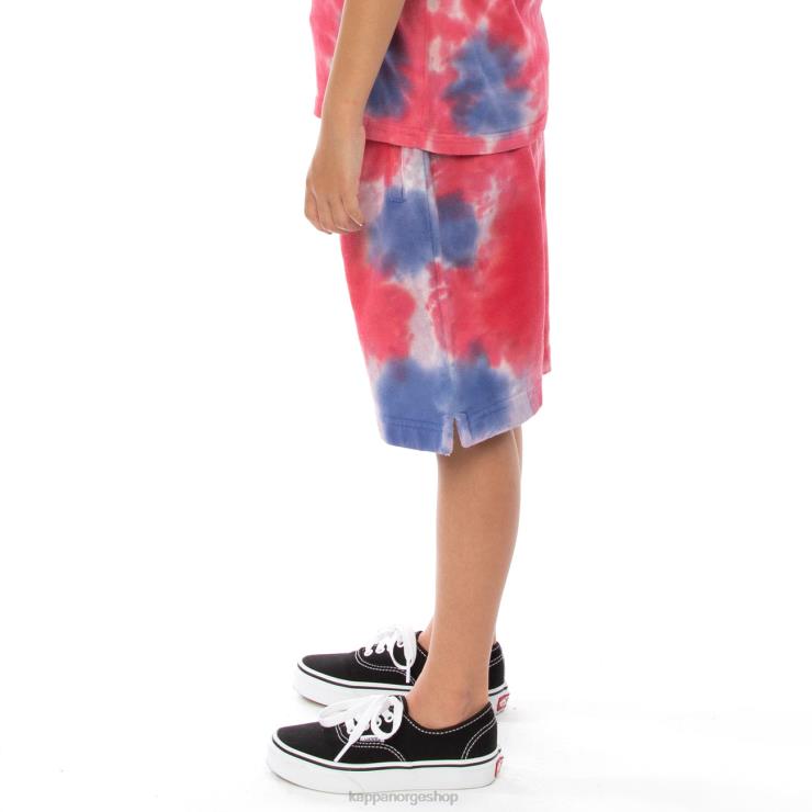 Kappa barn autentiske cyntu tie dye shorts for barn krem brandy fiolett slips fargestoff VBD6F817