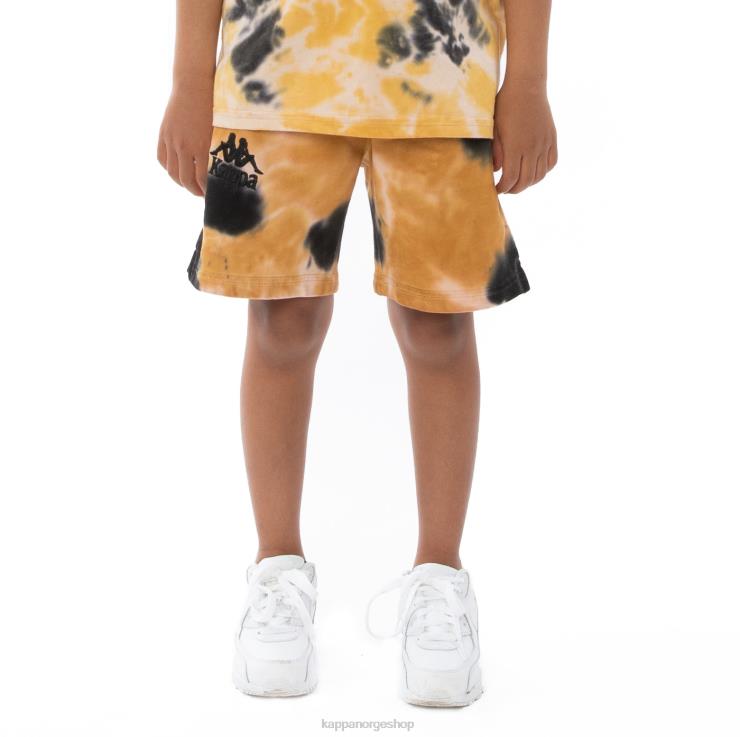 Kappa barn autentiske cyntu tie dye shorts for barn krem brandy fiolett slips fargestoff VBD6F817