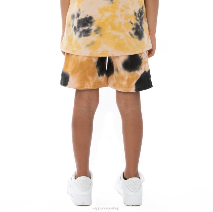 Kappa barn autentiske cyntu tie dye shorts for barn krem brandy fiolett slips fargestoff VBD6F817