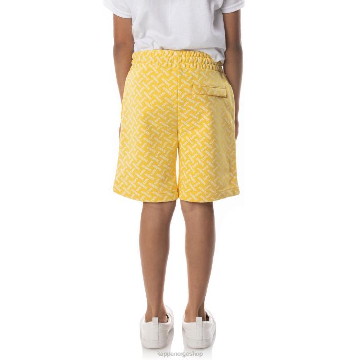Kappa barn autentiske plimmo-shorts for barn gul sand VBD6F794