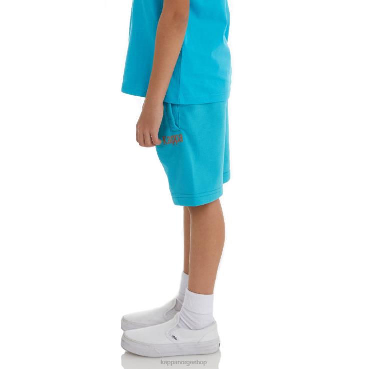 Kappa barn autentiske sangone-shorts for barn mørk aqua VBD6F809
