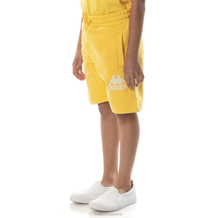 Kappa barn autentiske uppsala shorts for barn gul sand VBD6F797
