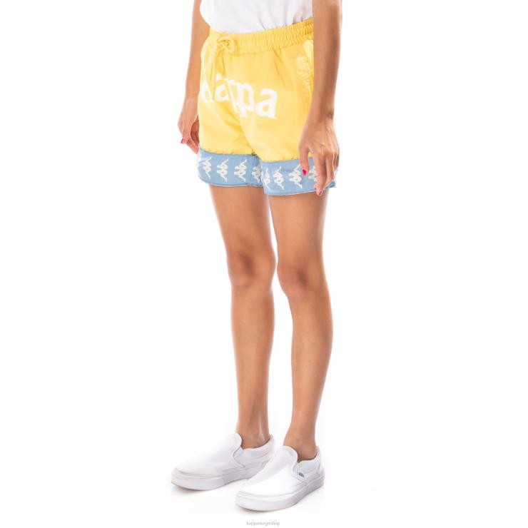 Kappa barn kids 222 banda calabash 3 shorts gul lyseblå VBD6F801