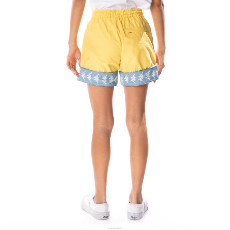 Kappa barn kids 222 banda calabash 3 shorts gul lyseblå VBD6F801