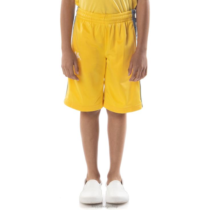 Kappa barn kids 222 banda treadwellz shorts gul lyseblå VBD6F805