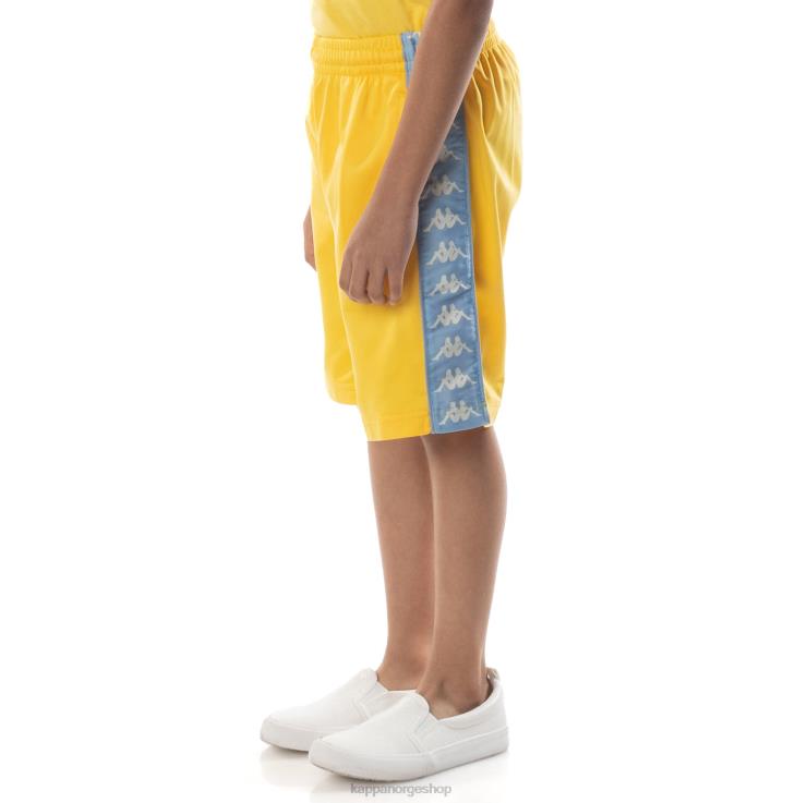 Kappa barn kids 222 banda treadwellz shorts gul lyseblå VBD6F805