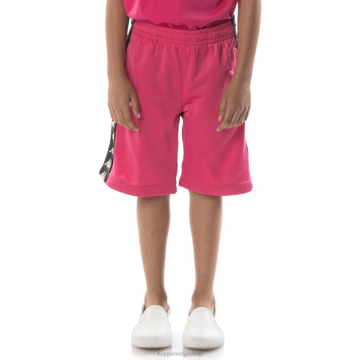 Kappa barn kids 222 banda treadwellz shorts rosa svart VBD6F807