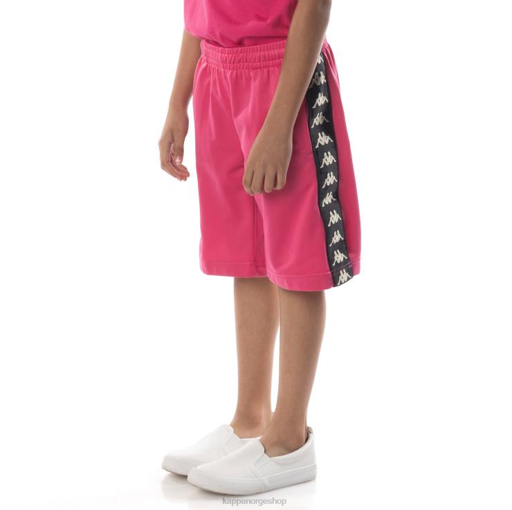 Kappa barn kids 222 banda treadwellz shorts rosa svart VBD6F807