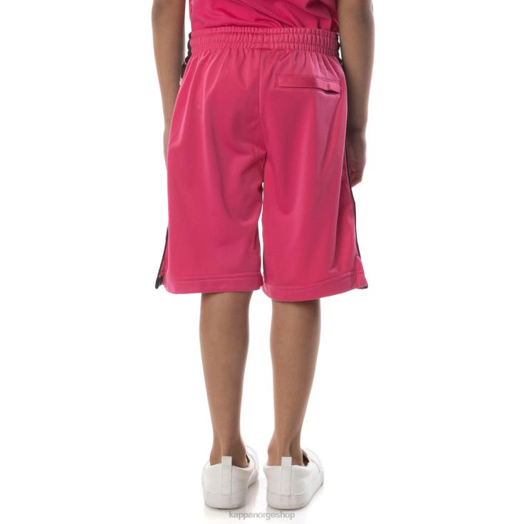 Kappa barn kids 222 banda treadwellz shorts rosa svart VBD6F807