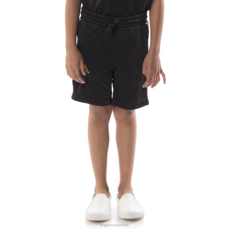Kappa barn kids logo tape aedi 2 shorts svart røyk oransje VBD6F793
