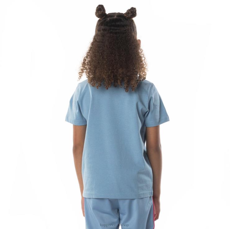 Kappa barn autentisk esstesi t-skjorte for barn lyseblå sand VBD6F692
