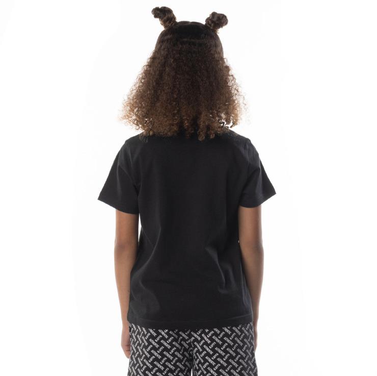 Kappa barn autentisk grafisk t-skjorte for barn svart røyksand VBD6F687