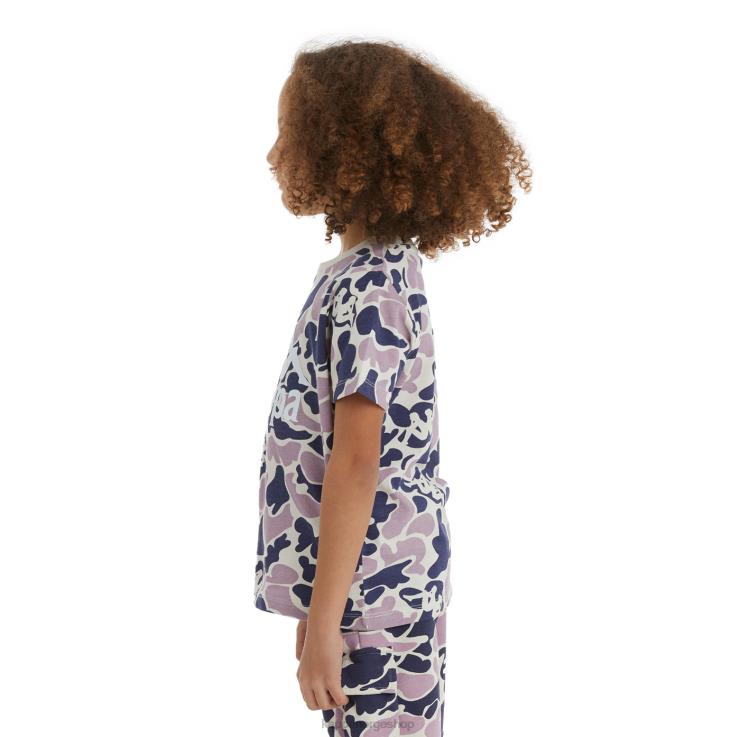 Kappa barn autentisk pyllo t-skjorte for barn marine fiolett VBD6F723