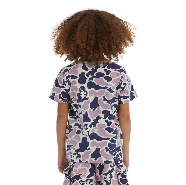 Kappa barn autentisk pyllo t-skjorte for barn marine fiolett VBD6F723