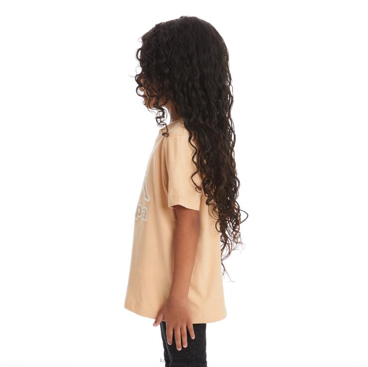 Kappa barn bant t-skjorte med logotape for barn beige VBD6F736