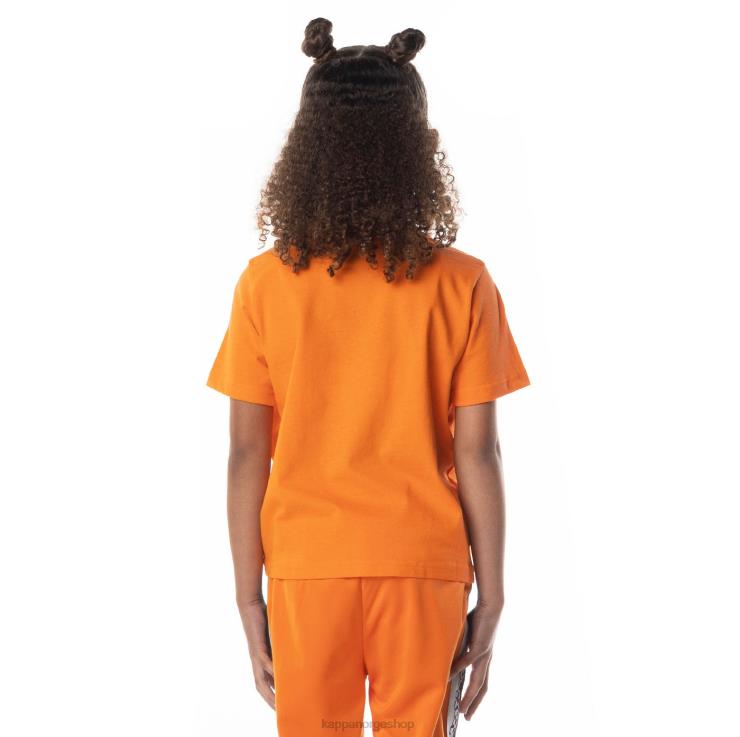 Kappa barn bant t-skjorte med logotape for barn oransje VBD6F709