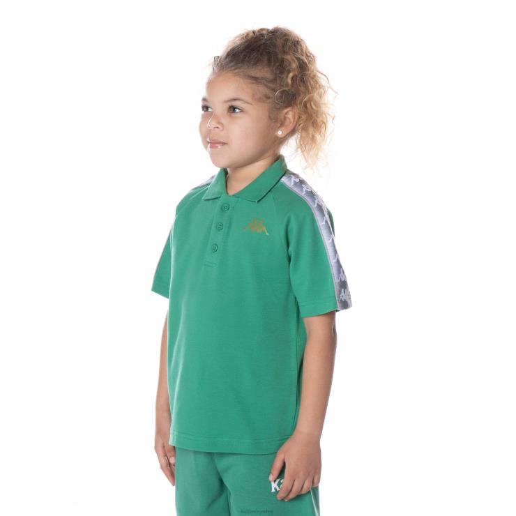 Kappa barn barn 222 banda calgar polo grønn VBD6F652