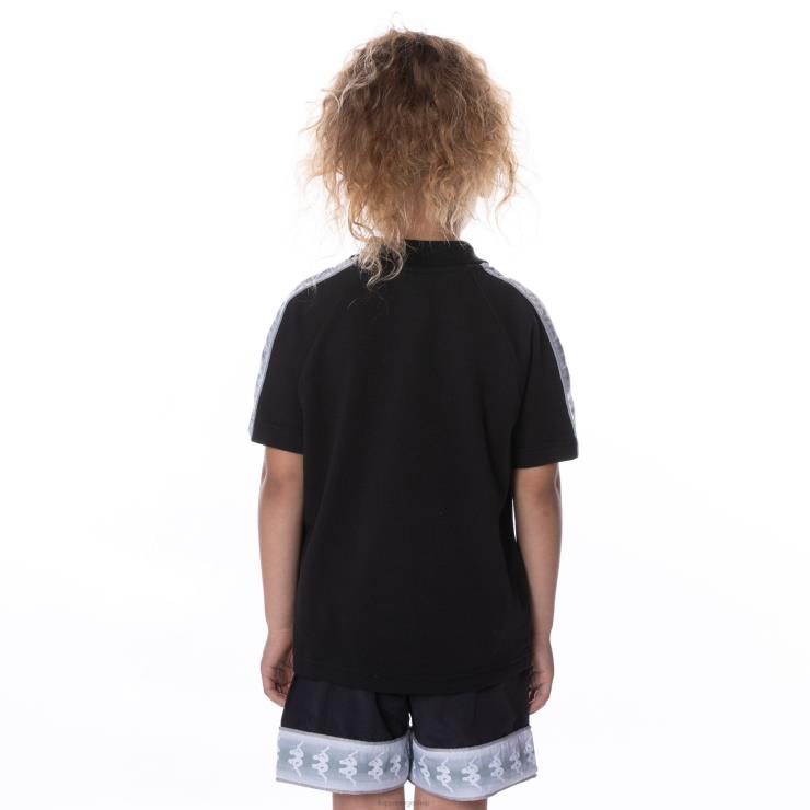 Kappa barn barn 222 banda calgar polo kulsvart VBD6F653