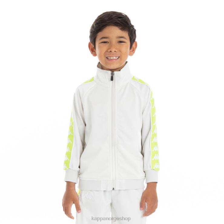 Kappa barn 222 banda anniston treningsjakke for barn grå dampgrønn lime VBD6F450