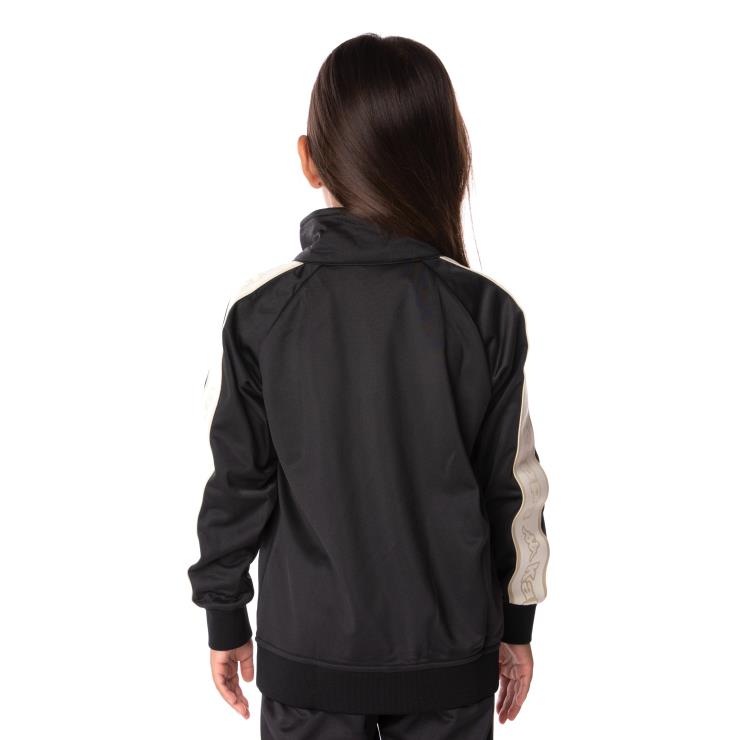 Kappa barn barnelogetape artem 2 treningsjakke svart røyk VBD6F404