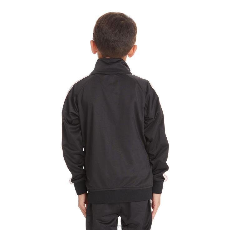 Kappa barn barnelogetape artem 2 treningsjakke svart røyk VBD6F427