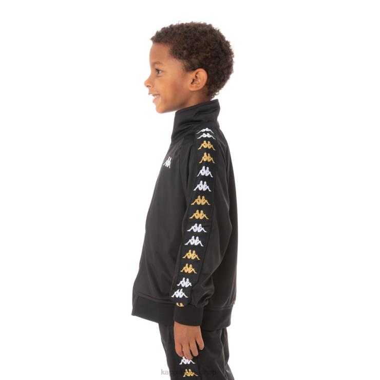 Kappa barn kids 222 banda annistonin treningsjakke svart røyk VBD6F438