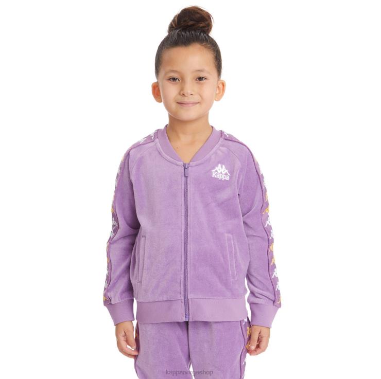 Kappa barn kids 222 banda benettin treningsjakke fiolett lavendel VBD6F429