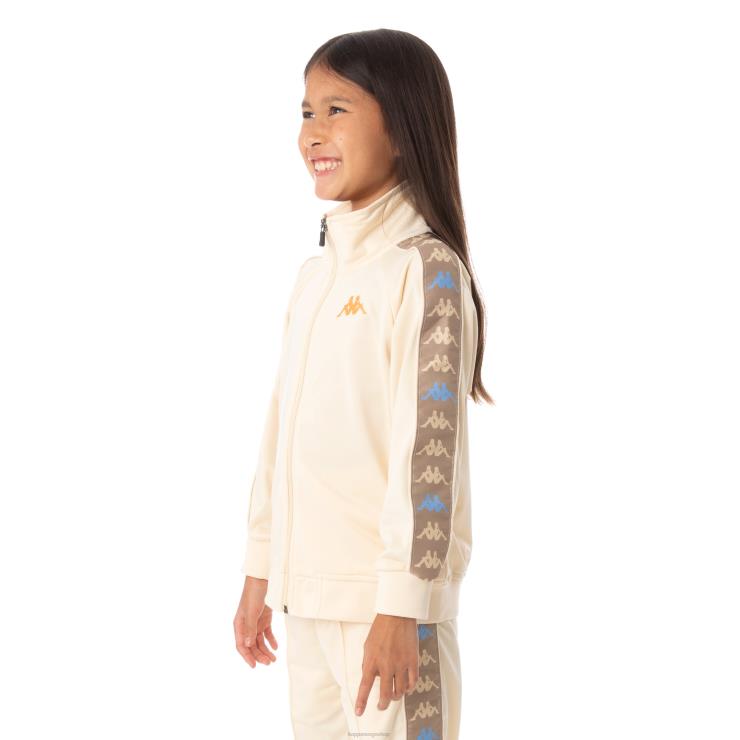 Kappa barn kids 222 banda dullo treningsjakke beige VBD6F448