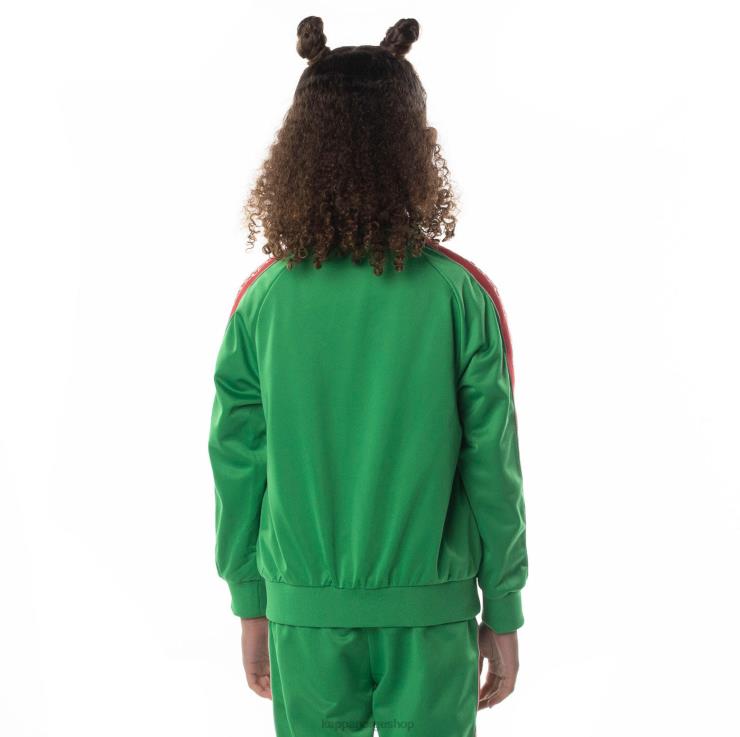 Kappa barn logo tape dartem treningsjakke grønn VBD6F414