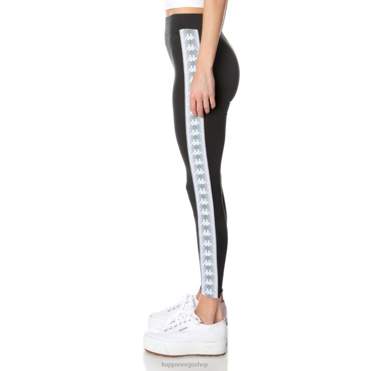 Kappa kvinner 222 banda garpie leggings kulsvart VBD6F394