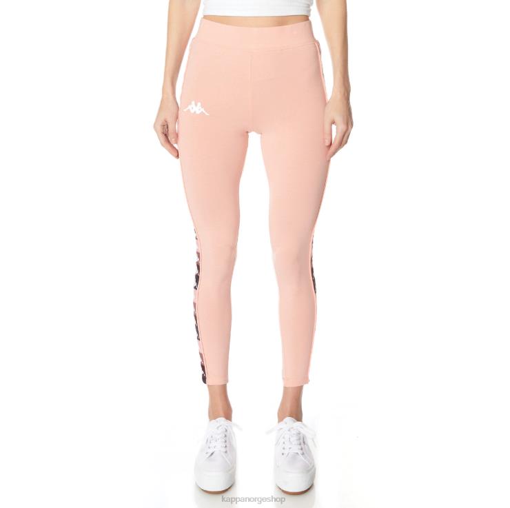 Kappa kvinner 222 banda leo leggings rosa VBD6F393