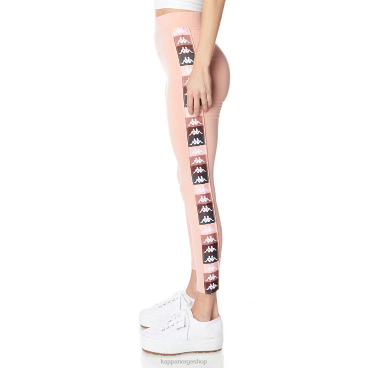 Kappa kvinner 222 banda leo leggings rosa VBD6F393