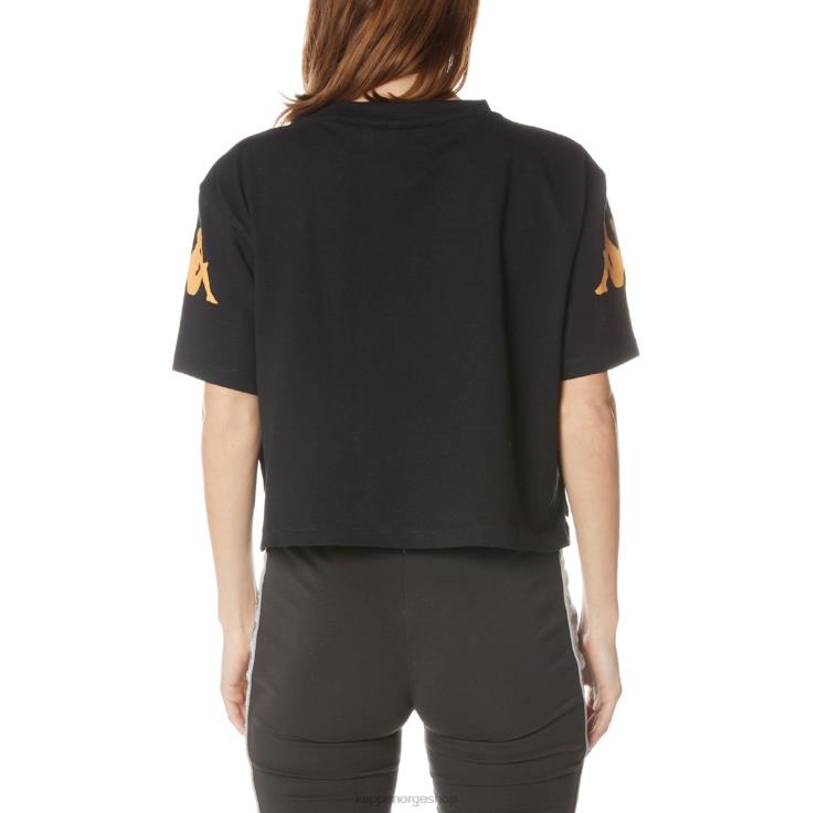 Kappa kvinner autentisk amilk t-skjorte kulsvart VBD6F382