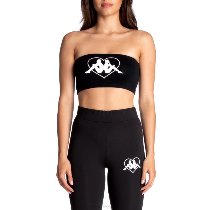 Kappa kvinner autentisk koszalin bandeau svart jetfly VBD6F386